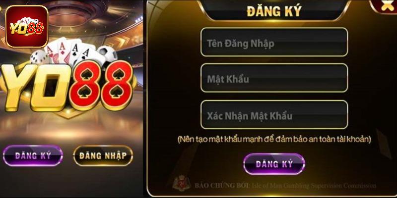 Biểu mẫu tạo acc cổng game