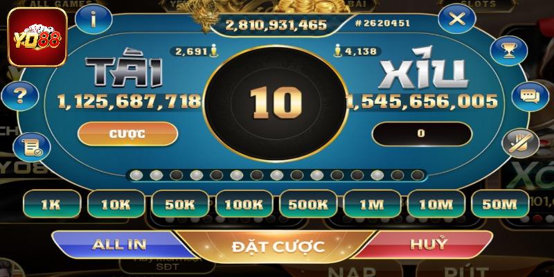 Hướng dẫn luật game tài xỉu Yo88
