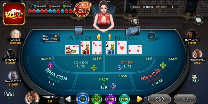 Luật chơi baccarat cơ bản